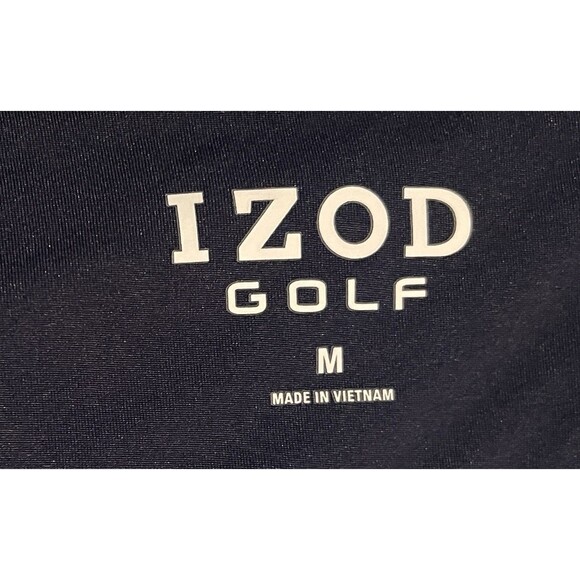 IZOD Golf Red & Navy Blue Embroidered Logo Full Zip Hydrashield Vest Men's M - Picture 8 of 8